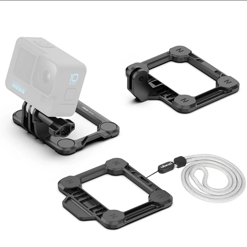 

Hot Ulanzi GP-16 Magnetic Action Camera Mount 3 In 1 Action Camera Quick Release Bracket For Gopro 10 9 8 Adapter