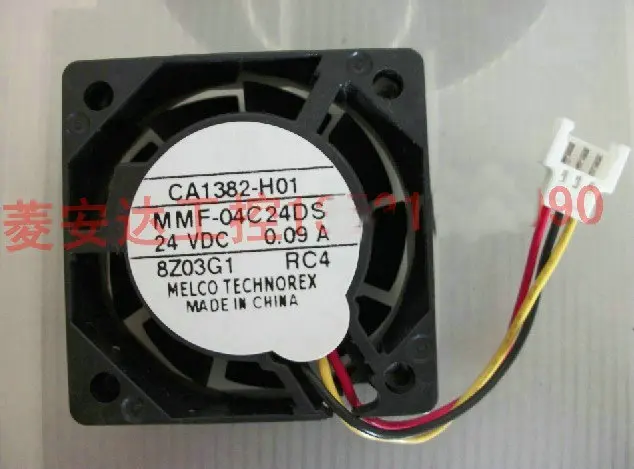 Новый охлаждающий вентилятор для инвертора CA1382-H01 MMF-04C24DS RC4 24 В 0 09 А 40*40*15 мм