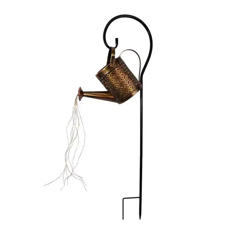 

Can Lights Solar Powered Solar Watering Can Lights Waterproof Garden Decorations Outdoor Fairy Lartern Hanging Metal