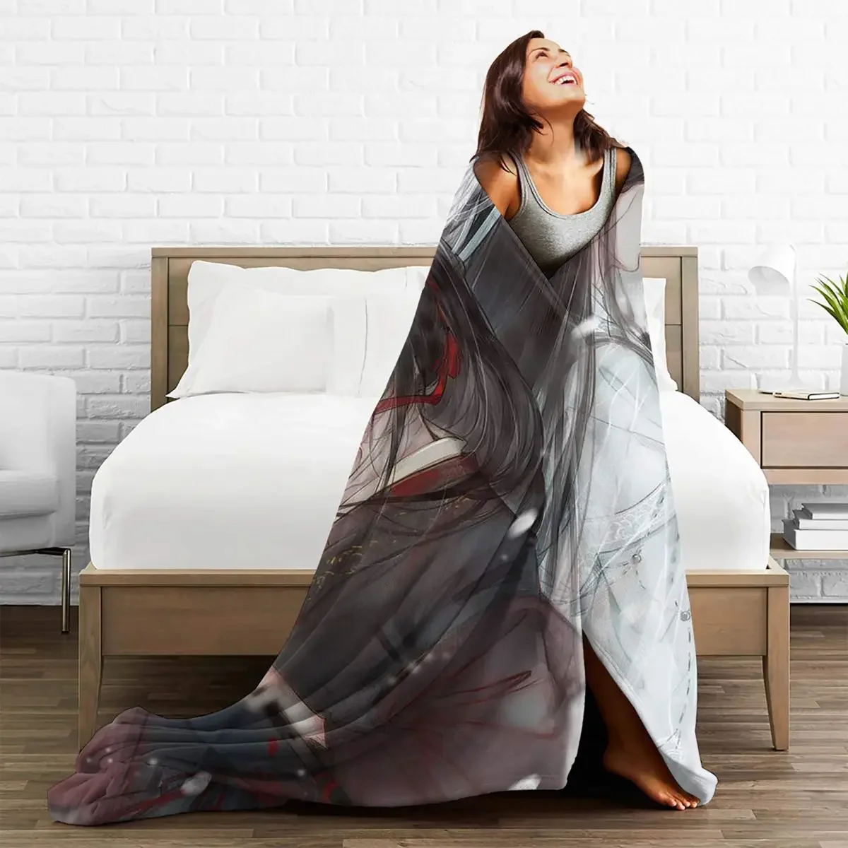 Одеяло Mo Dao Zu Shi The Untamed Lan Wangji Weiying ЛГБТ шерстяные мягкие покрывала для Текстиль