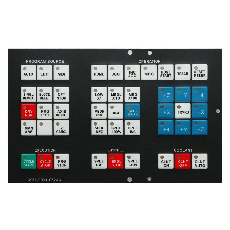 Для Fanuc A98L-0001-0524 # Накладка защитной пленки для промышленной мембранной клавиатуры J (art.: 3920ccce79faa) - 3920ccce79faa