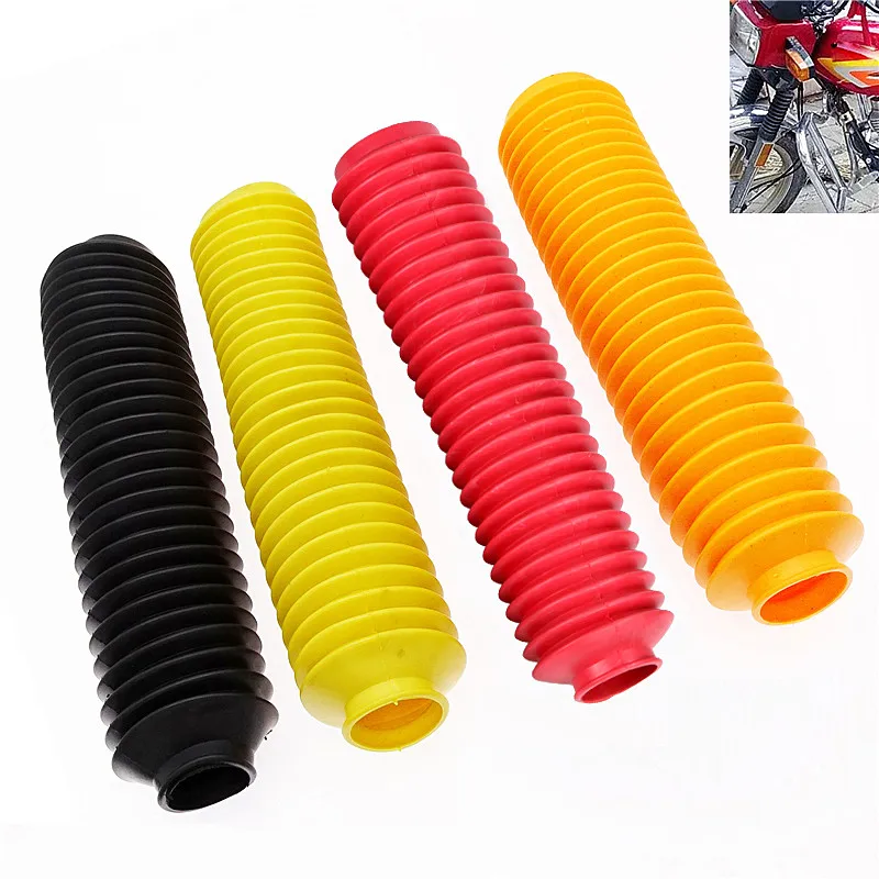 

1 Pair 310MM Universal Motorcycle Front Fork Dust Cover Rubber Shock Absorber Protector Boots For Honda Kawasaki Suzuki Yamaha