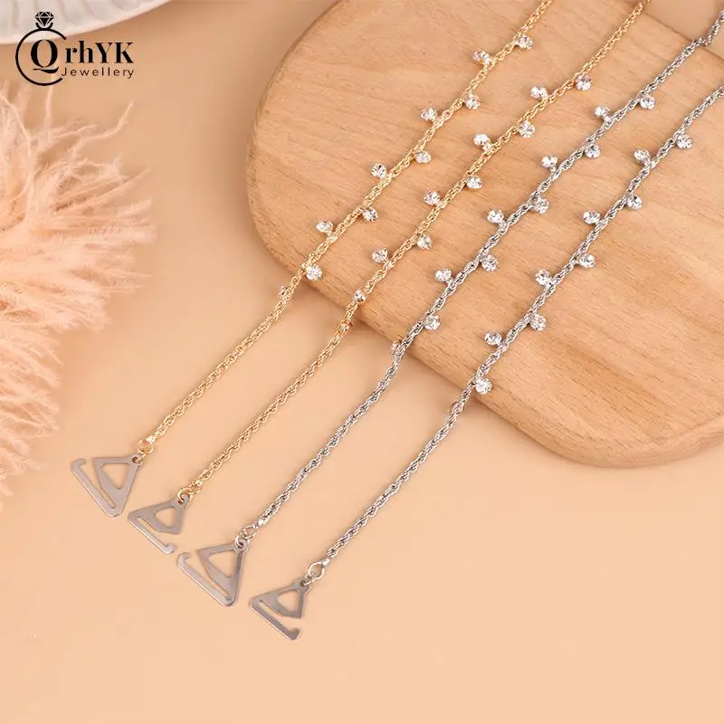 

1Pair Glitter Shoulder Chain Strap Jewelry Accessories For Women Wedding Party Bikini Rhinestone Bra Decoration