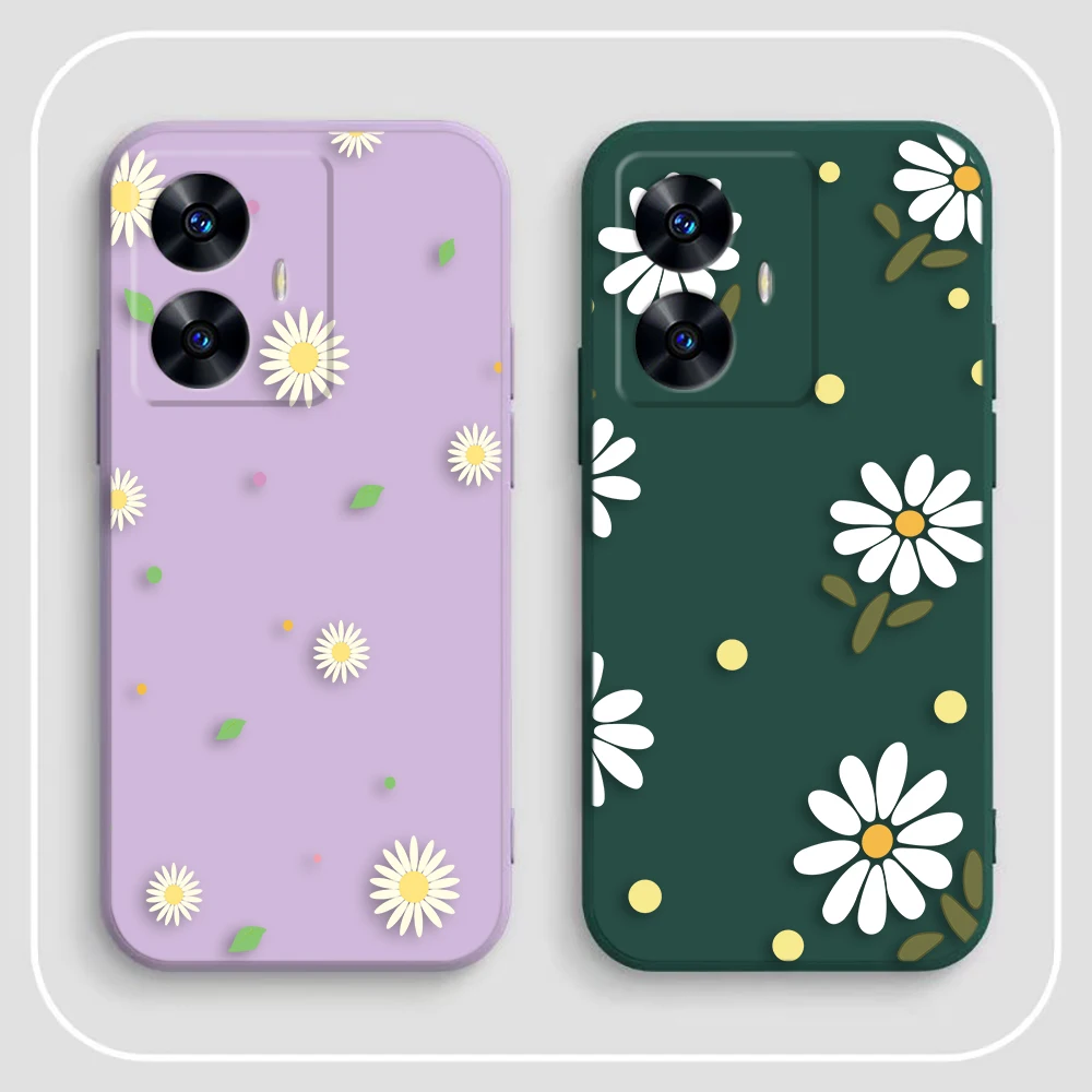 Чехол для телефона Pretty Little Flowers Realme C65 C63 C53 C35 C55 C33 C30 C21Y C20 C12 C11 GT 2 XT NARAO 20 30 50 Funda Capa