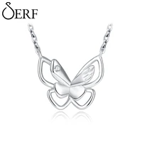 jerf s925 sterling silver necklaces butterfly pendants fashion necklaces 2022 woman trendy chokers jewelry accessorie chain gift