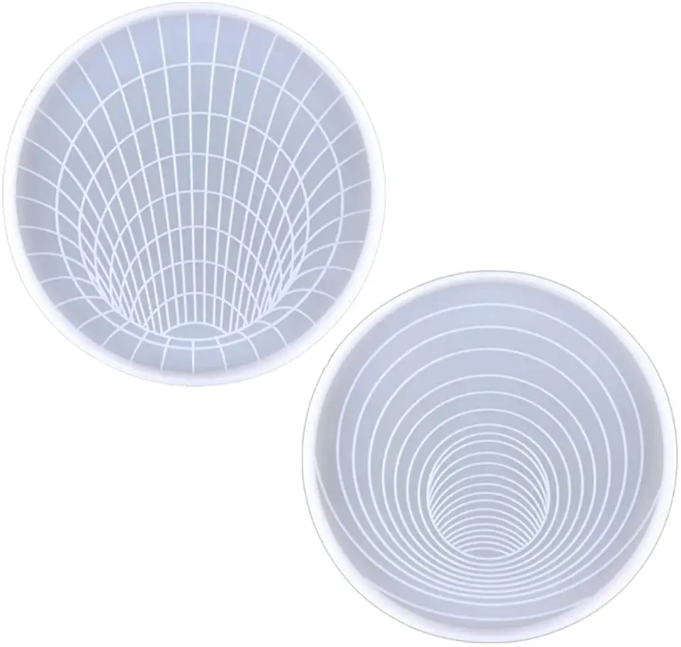 

Форма для смолы в виде ловушки, силиконовые формы для подставок, Геометрическая ловушка в виде спирального узора, формы для подставок, украш...