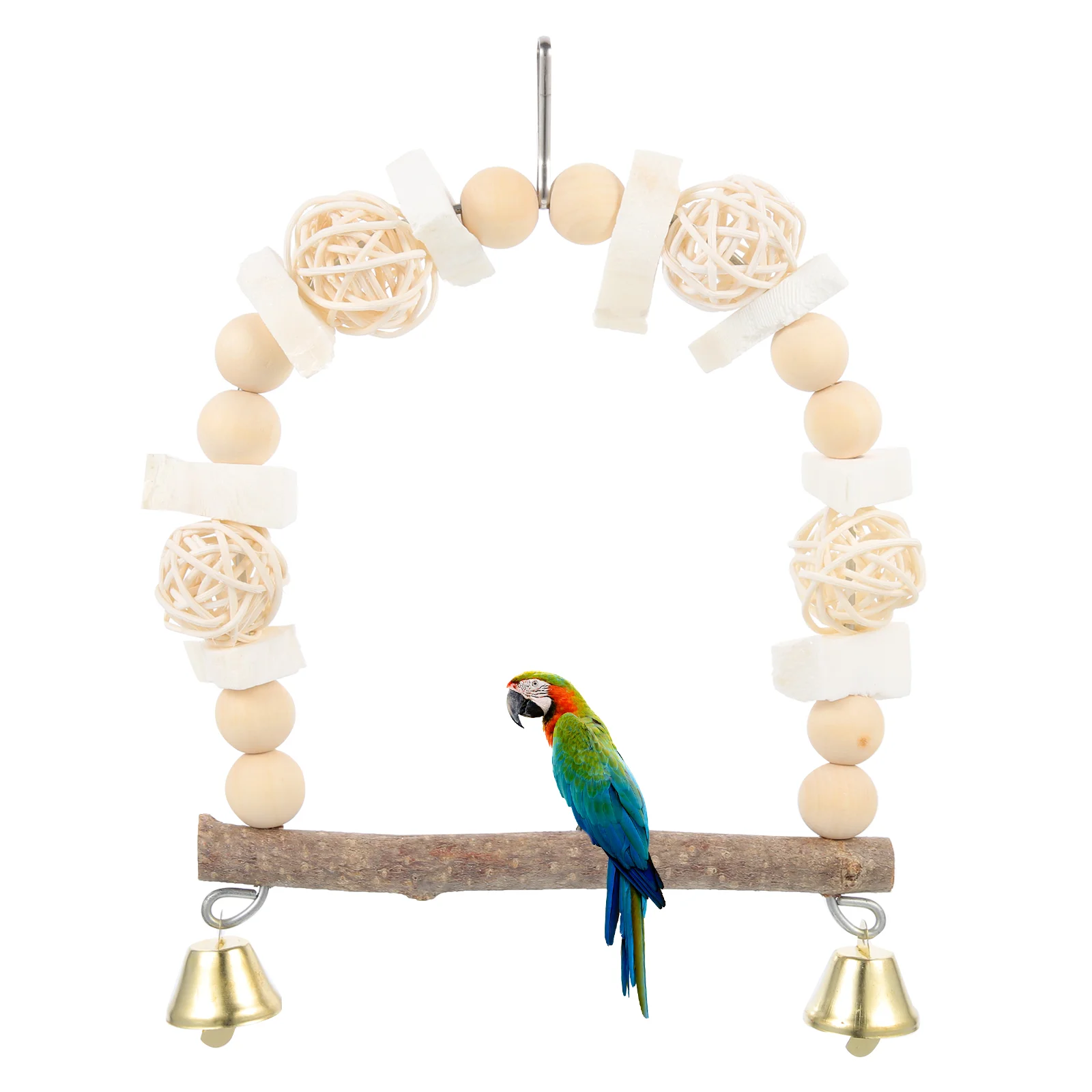 

Bird Swing Parakeetparakeets Playground Toys Hammock Stand Perches Cage Accessories Perch