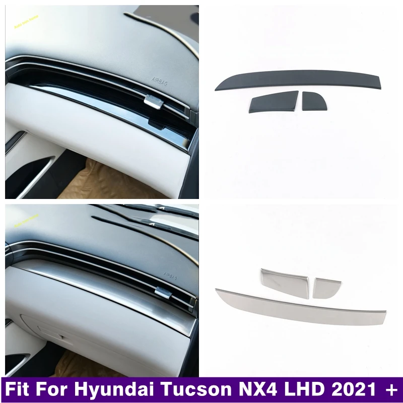 

Dashboard Central Control Instrument Panel Decoration Stripes Cover Trim For Hyundai Tucson NX4 2021 - 2023 Interior Accessories