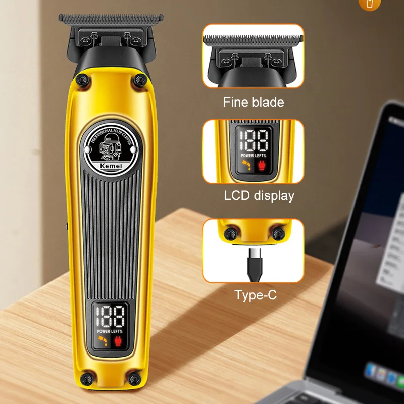 Kemei KM-1855 Машинка для стрижки волос Профессиональный электрический