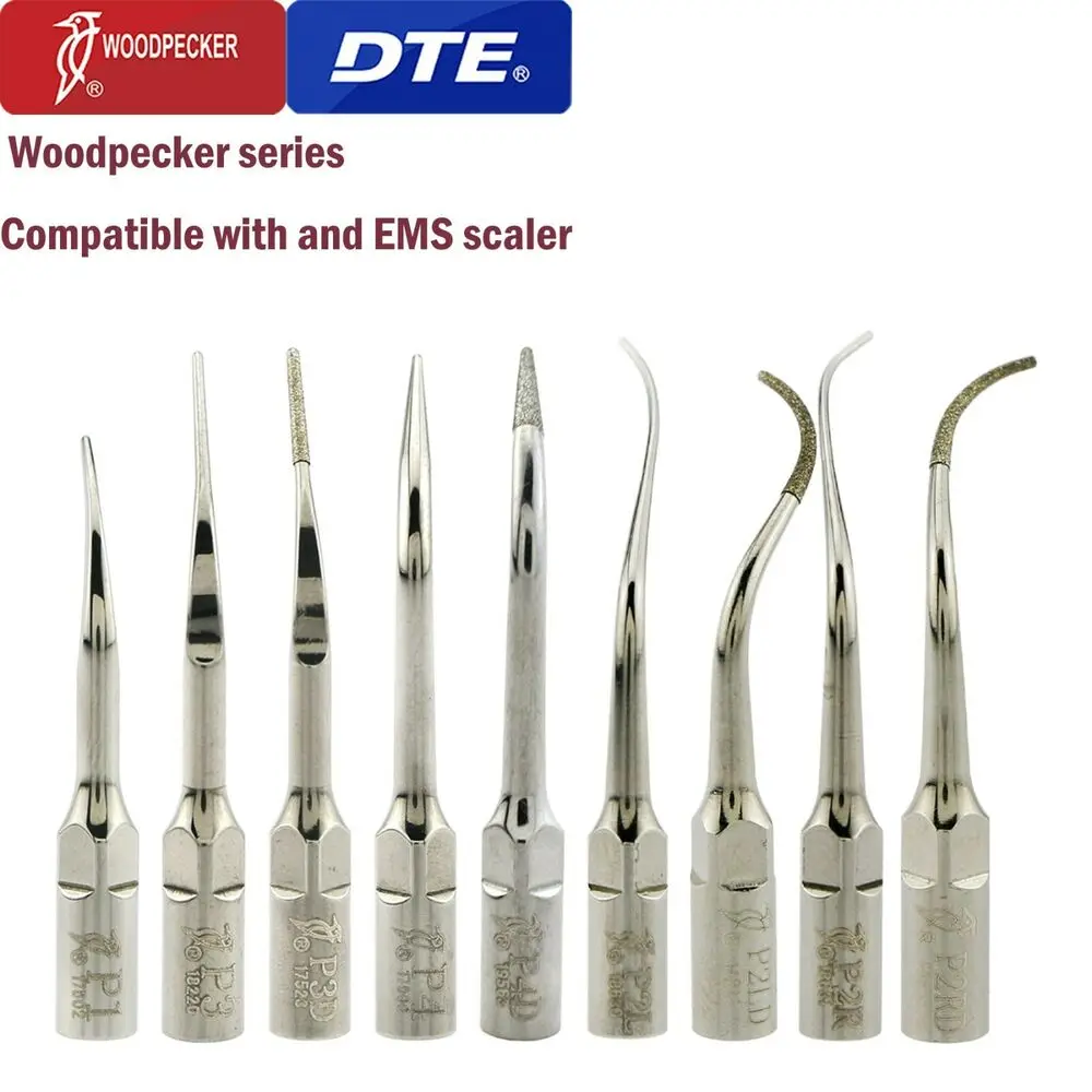 

100% Woodpecker Dental Ultrasonic Scaler Scaling Endo Perio Tip P series Fit EMS зубная нить teeth whitening cepillo interdental