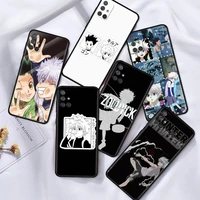 anime hunter x hunters case for samsung galaxy a12 a52 a41 a32 a21s a71 a02s a32 5g a31 a72 a22 a11 black tpu phone shell