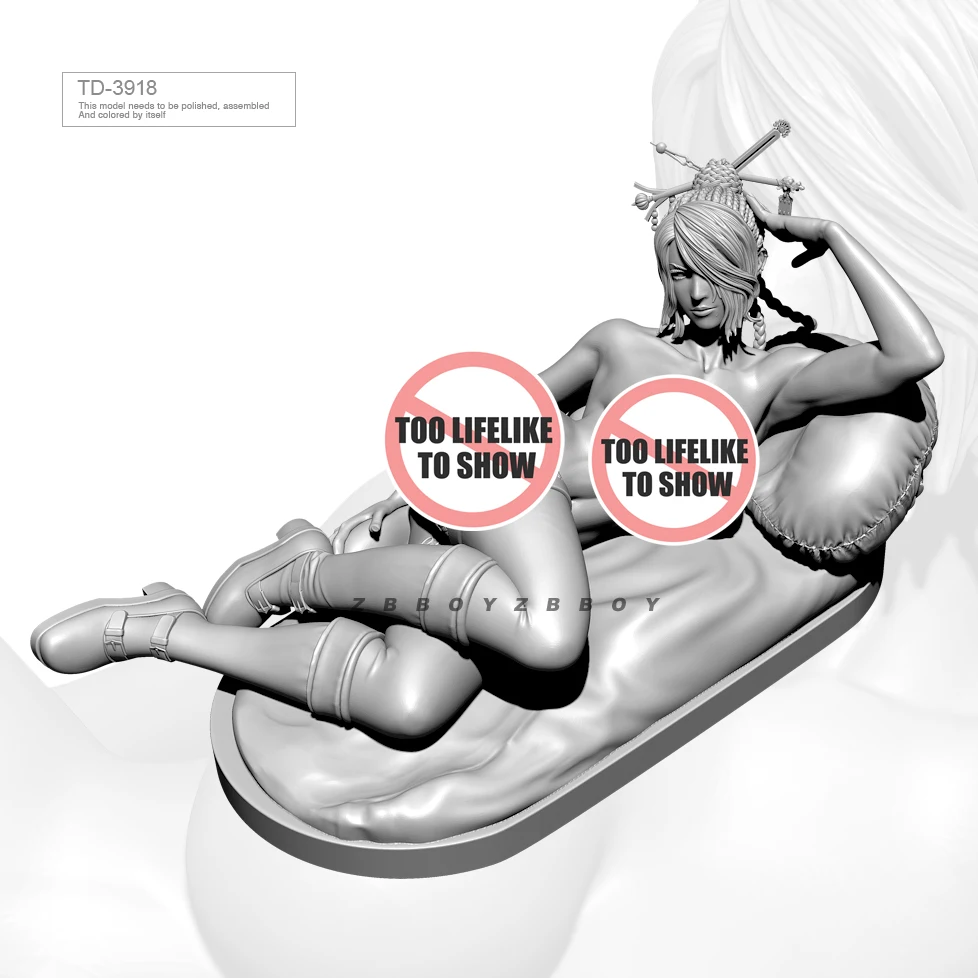 

50 мм, 75 мм, наборы моделей из смолы, красота, красота, бесцветная и самосборка, TD-3918