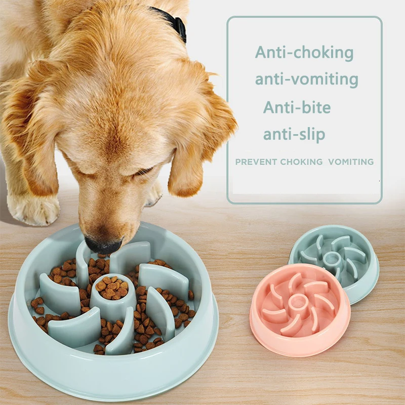 

Pet Slow Food Bowl Puppy Slow Down Eating Feeder Dish Bowl Prevent Obesity Pet Dogs Supplies