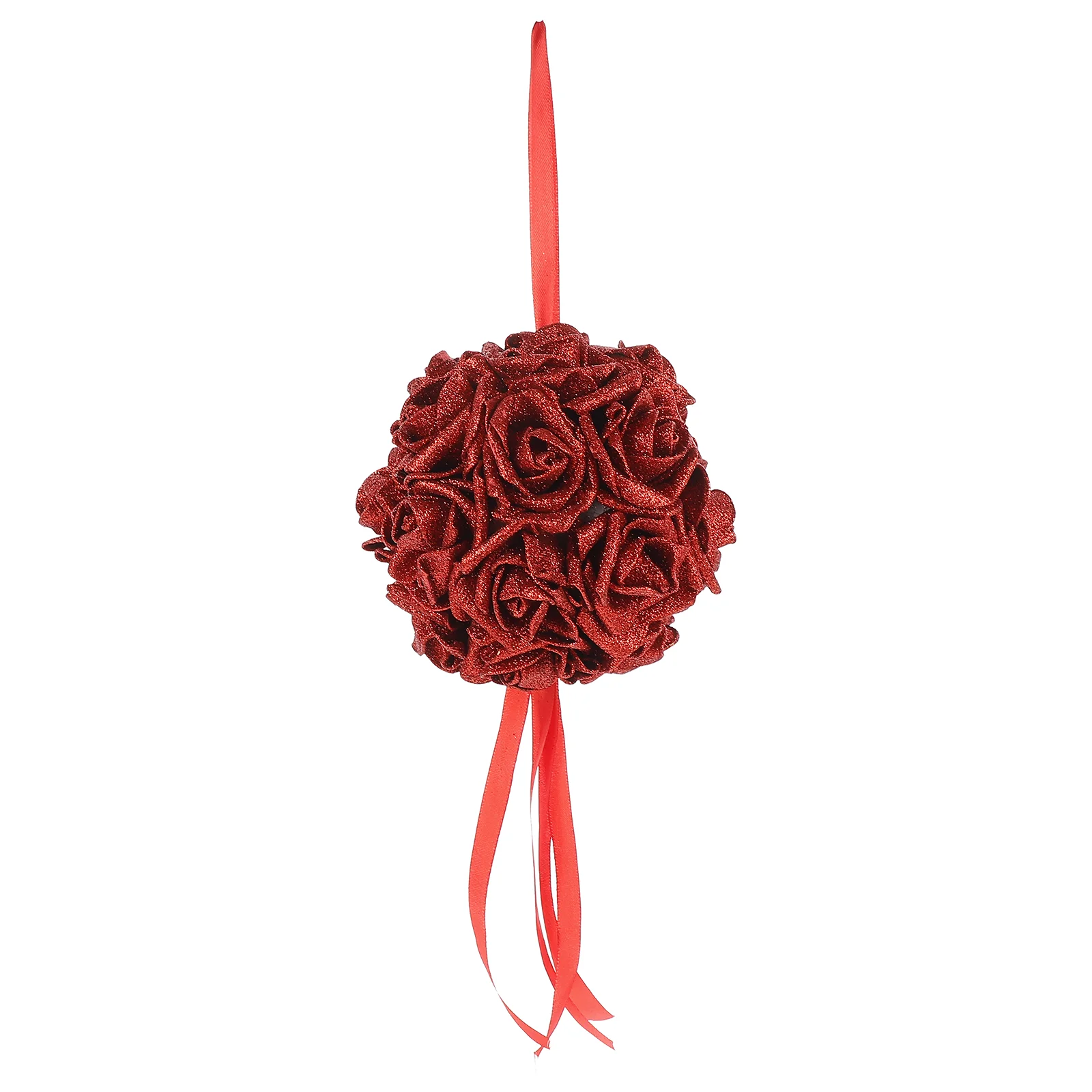 Simulation Rose Flower Simulation Flower Hanging Pendant Kissing Flower Balls