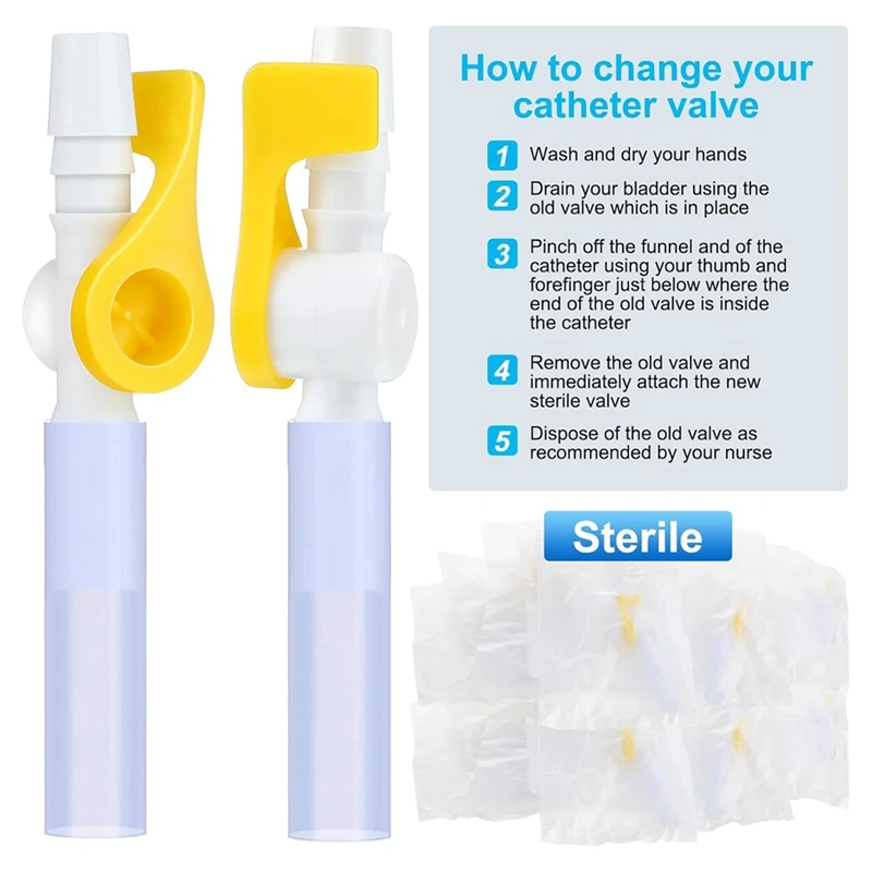 15 упаковок катетерный клапан дренажный для мочи мешочные клапаны с гладкими