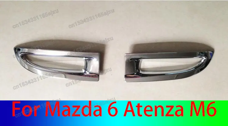 

Chrome Rear Bumper Reflector Fog Light Foglight Lamp Cover Trim Molding Bezel Frame For Mazda 6 Atenza M6 GJ 2014 2015 2016 2017
