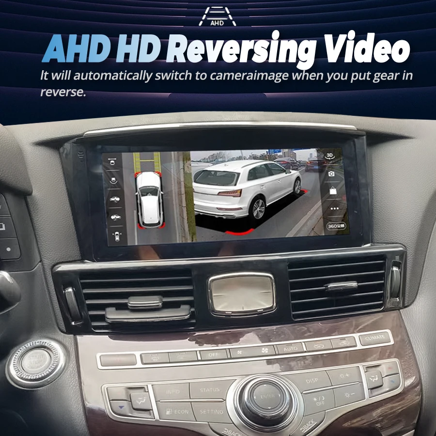 10 25-дюймовый экран для Infiniti Q70 Q70L M25 M35 M37 M56 2013-2019 Android 14 автомобильный радиоприемник