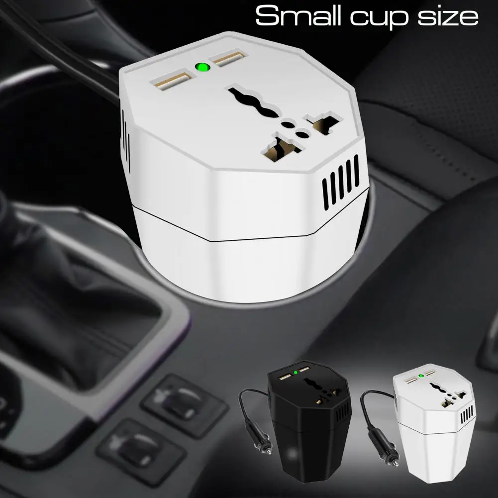 

Универсальный автомобильный инвертор с двумя USB-портами и очистителем воздуха, от 12 В до 110 В переменного тока