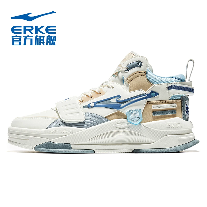 

Hongxing Erke High top Board Shoes Men's Shoes 2022 Winter New Thick soled Warm keeping Fashion Casual Sports Board Shoes