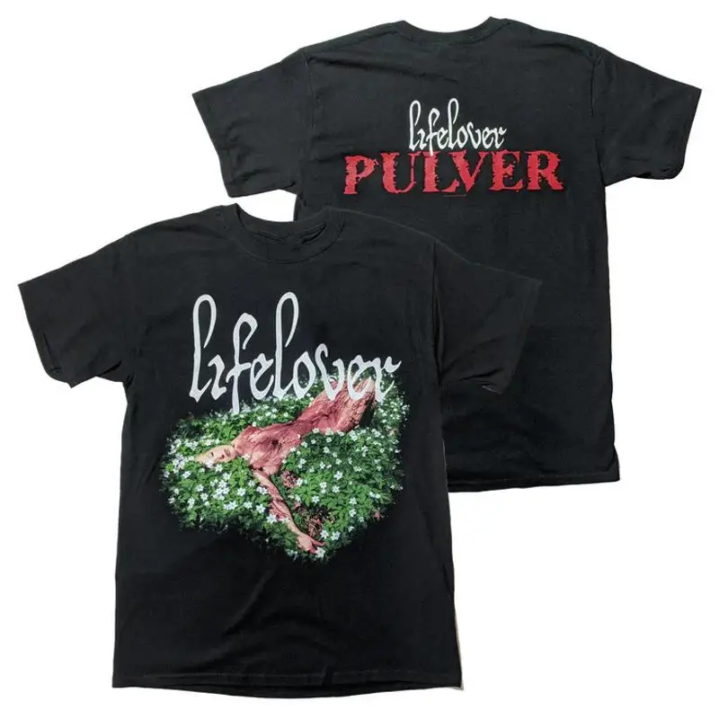 Фото Футболка Lifelover Band Pulver, черная, двухсторонняя, для мужчин и женщин, хлопок UR302 №1