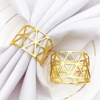 pack of 6 christmas napkin rings gold metal napkin ring napkin buckles for wedding party dinner anniversary table decoration