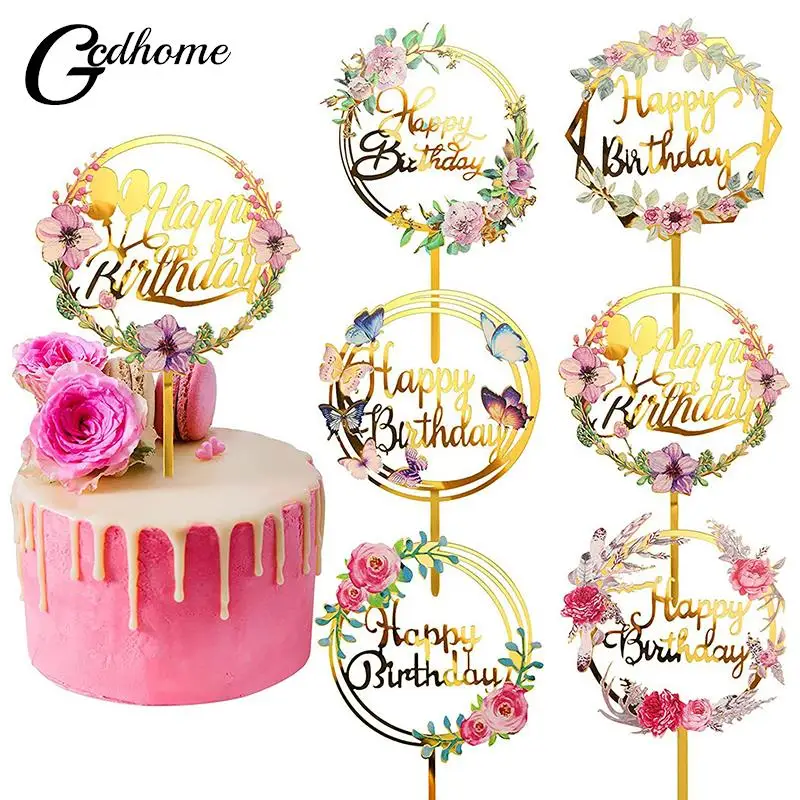 

Цветочный Топпер для торта на день рождения