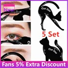 Фотографические трафареты для подводки глаз с кошачьими линиями, трафареты для подводки глаз, макияжные инструменты