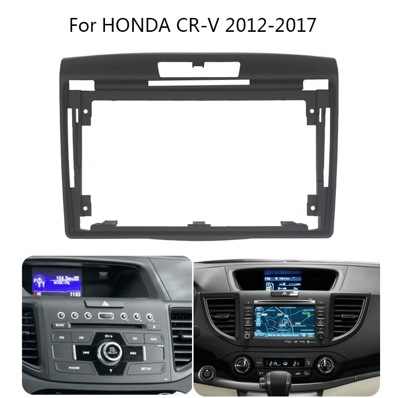 2 Din Android Head Unit Car Radio Frame Kit For Honda CR-V 2012-2016 Auto Stereo Dash Plastic Panel Fascia Trim Bezel Faceplate