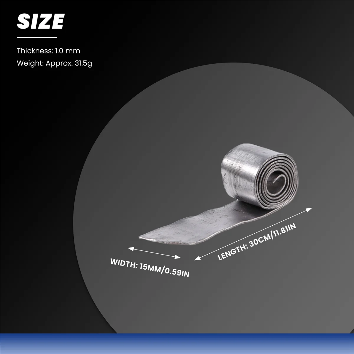 Мягкий свинцовый лист рыболовные грузила с зажимом 1 0 мм