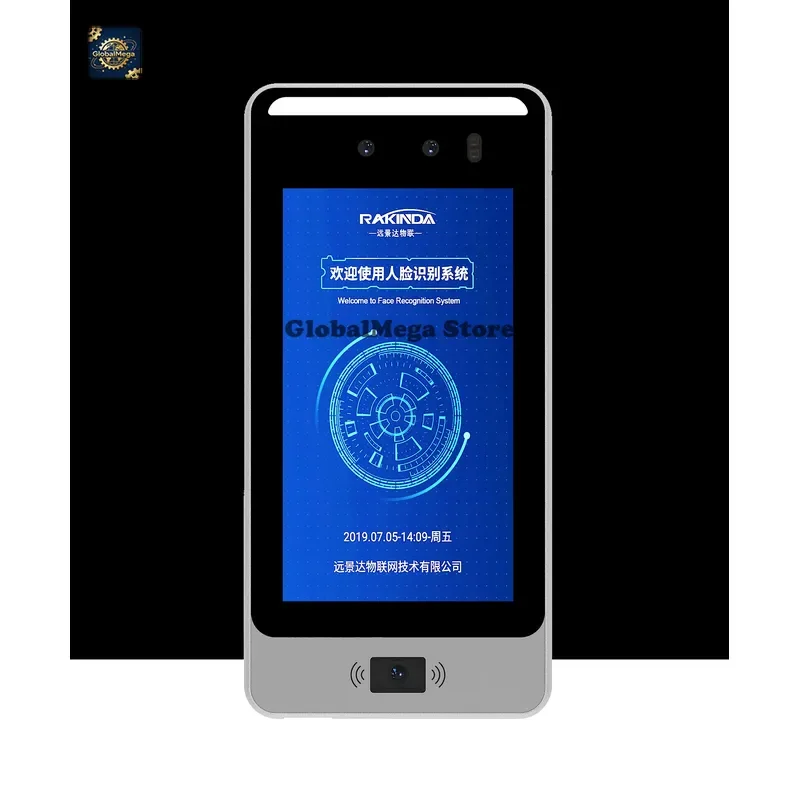 Фото Новейший терминал распознавания лиц с ИИ и биометрией, сканер QR-кодов, система учета рабочего времени для офиса и школы (модель 2026 года) №1