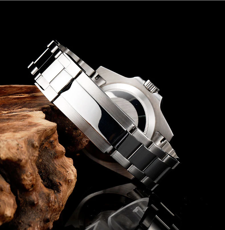 Фото Ремешки для часов 20 мм 21 мм 904L для SUB DAYTONA NH35 NH36, мужские скользящие застежки, ремешок для часов, браслет из твердой нержавеющей стали №5