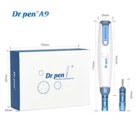 newest dermapen dr pen a9 wireless microneedling device mts therapy revision of scars bayonet derma needle cartridge skin care
