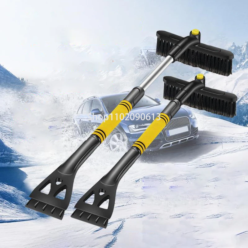 

3-in-1 Extendable Telescopic Car Deicing Snow Defrosting Cleaning Tools Snow Shovel Brush Car Windscreen Brush Car Supply