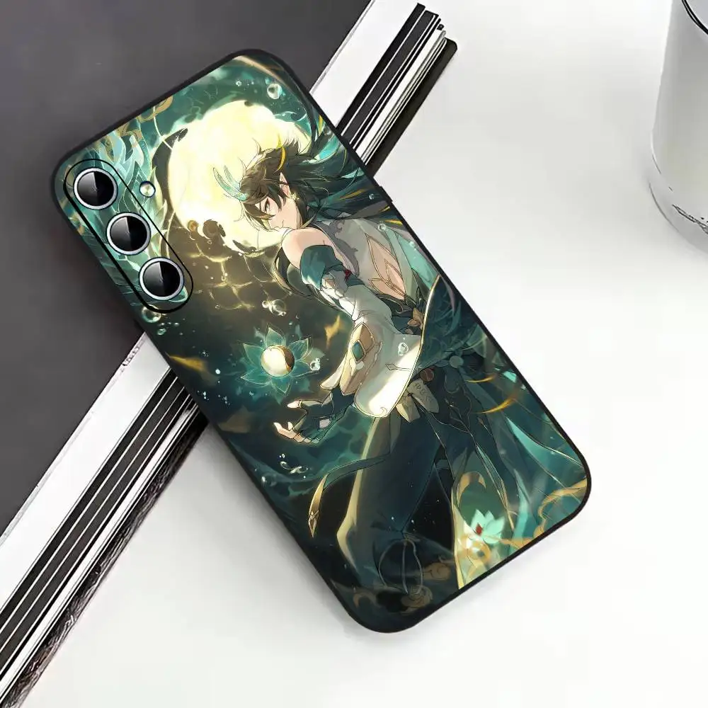 Фото Крутой чехол для телефона Dan Heng Honkai Star Rail для Samsung Galaxy A73, A72, A71, A70, A53, A52, A51, мягкий силиконовый черный чехол №2