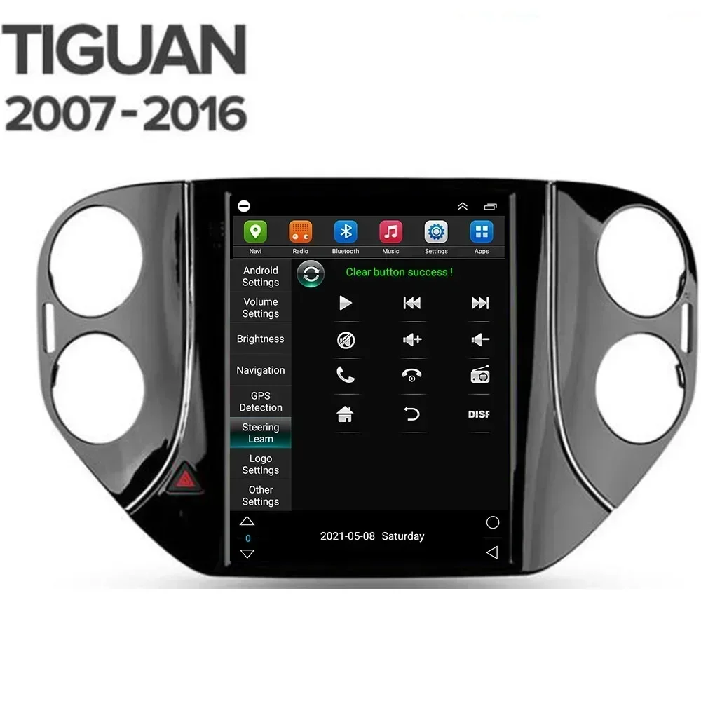 Фото DSP Android 13 Tesla Ветерический экран Автомобильное радио для VW Volkswagen Tiguan 2010-2036 Мультимедийная навигация GPS Стерео 2 DIN без DVD №5