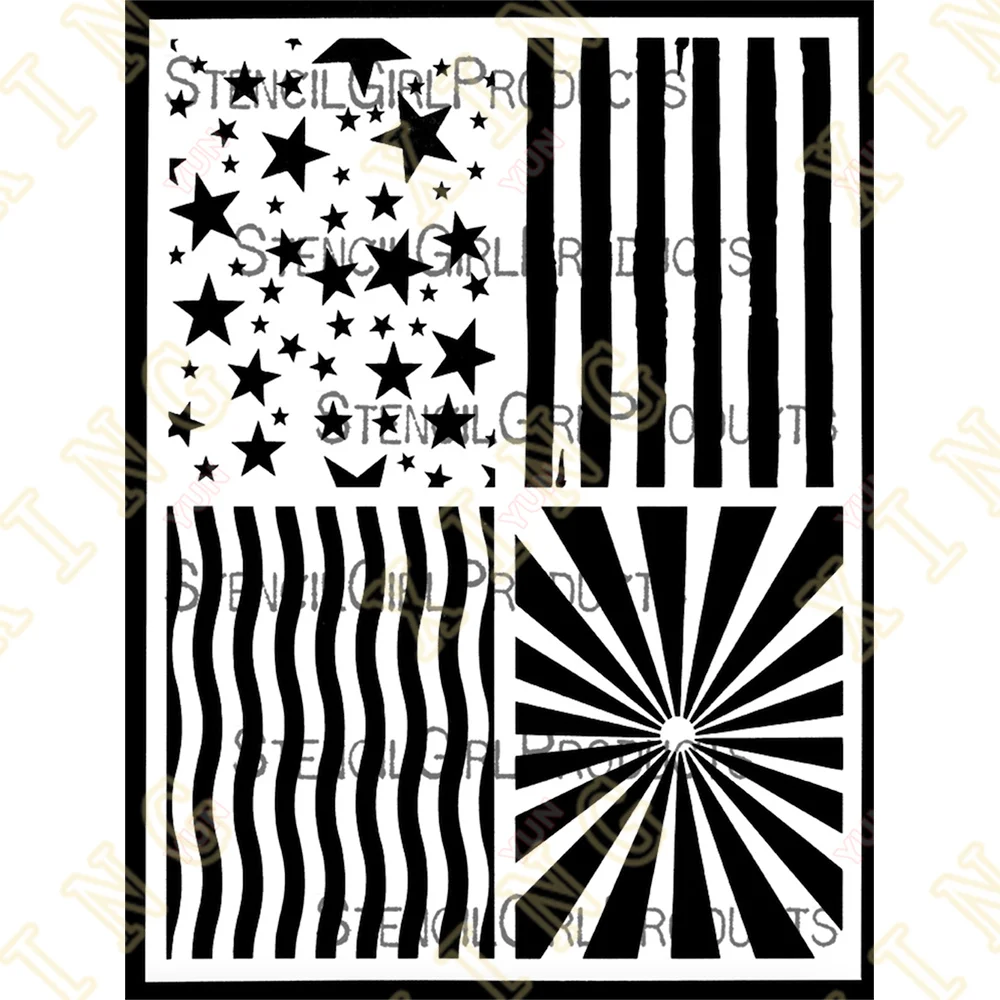 DIY слойные трафареты Настенная картина фотография карта шаблон новые точки