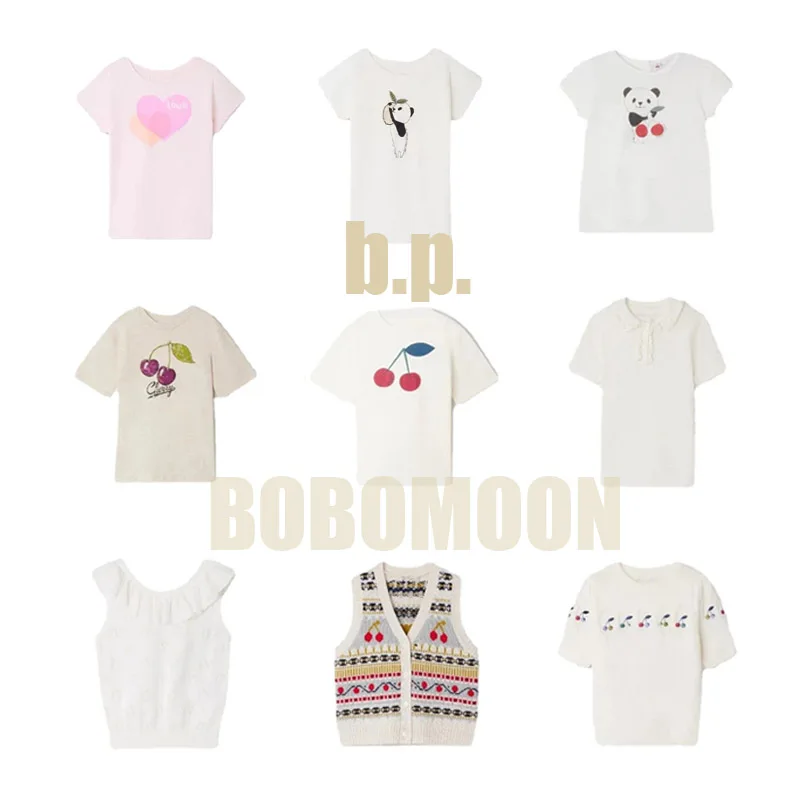 

PER-SALE (Shipment In April) 2023 BP Summer Cotton Soft T-shirt for Girls Cartoon Print Boys Tee Kids Set T-shirts&Shorts&Vest