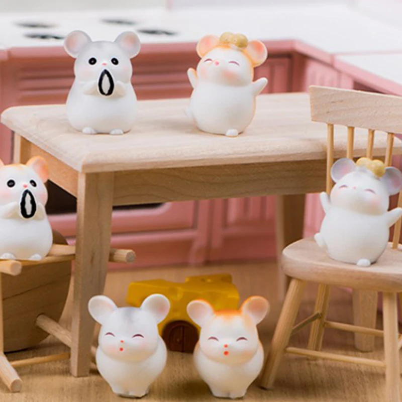 Милый жадный хомяк декоративные аксессуары украшения из экологичной смолы для