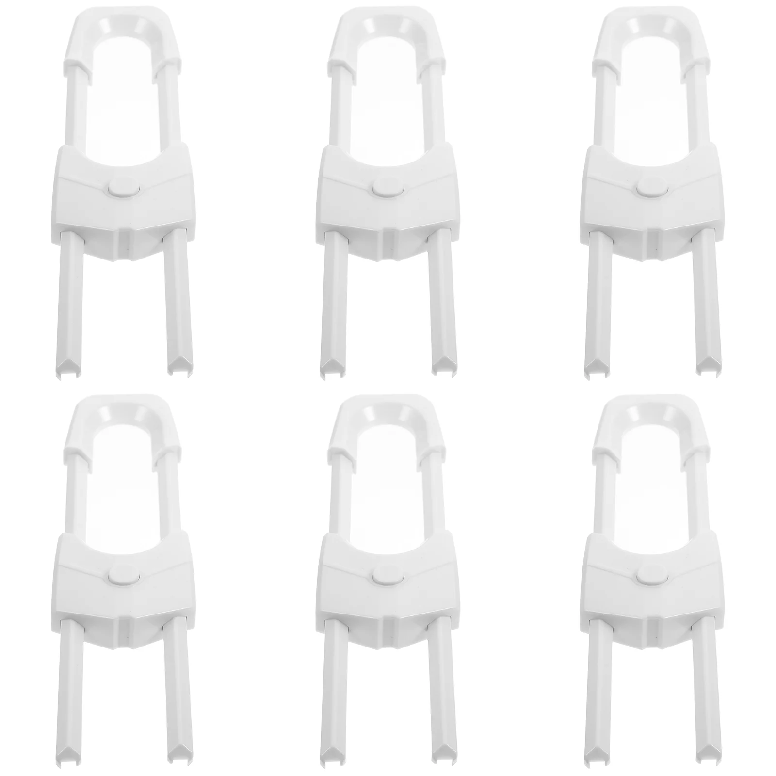 

6pcs Baby Proofing Locks Chidren Safety Locks Plastic Cabinet Locks Baby Safety Products