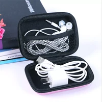 2022rectangular earphone bag data cable storage headset bag bluetooth headset zipper bag electronic product package travel box