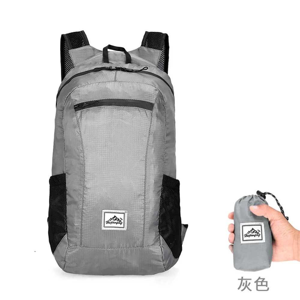 

Outdoor ultra light travel portable folding backpack waterproof skin storage bag mountaineering leisure sports backpack