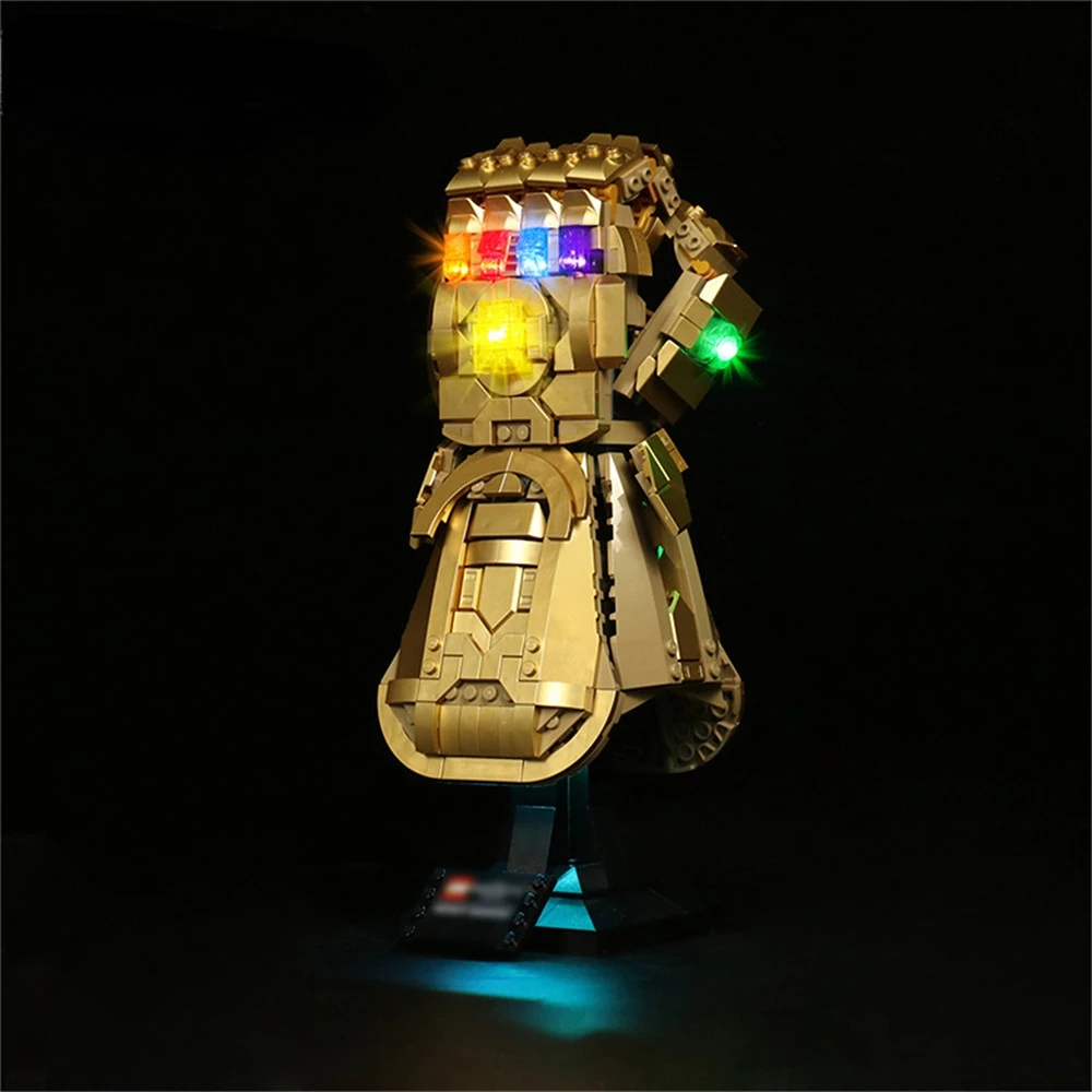 

Hprosper LED Light For 76191 Infinity Gauntlet Building Blocks Lighting Toys Only Lamp+Battery Box(Not Include The Model)