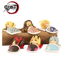 demon slayer anime nezuko figure q version sleeping position saber alter rem sora pvc action figure model collectible model toys