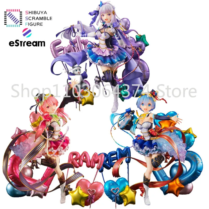 100% натуральная коробка SSF REM RAM Emilia EStream Re:Zero Kara Hajimeru Isekai Seikatsu Idol Ver аниме-фигурка