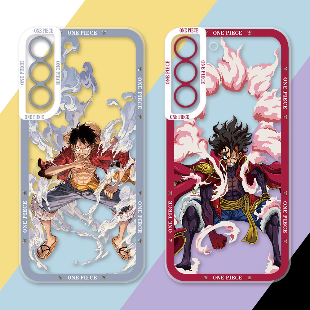 

Anime O-One Piece Luffy Phone Case For Samsung Galaxy S23 S22 S21 S20 FE Ultra 5G S10 A11 A10S A10 A03S A03 A02 Plus Cover Funda