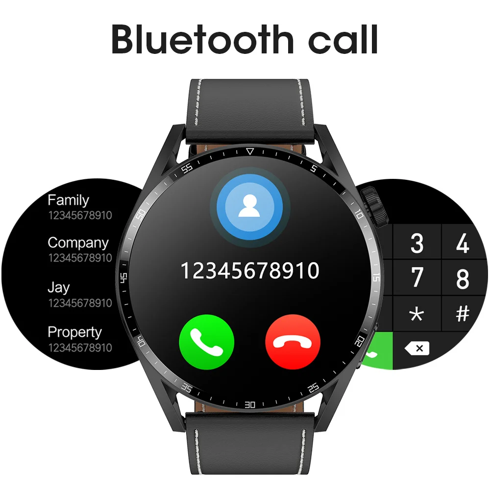 

2023 AMOLED Screen Smart Watch ECG PPG Bluetooth Call Man Sports Waterproof Luxury Smartwatch For Phone