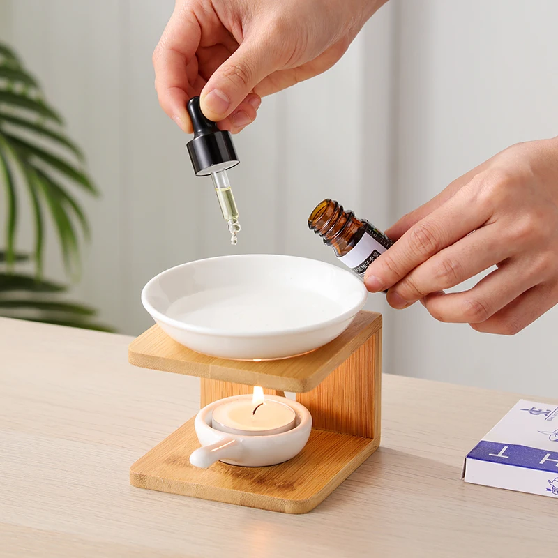 

Mini Trumpet Portable Travel Aroma Lamp Essential Oil Stove Candle Holder Incense Burner Home Sleep Aid Desktop Decoration