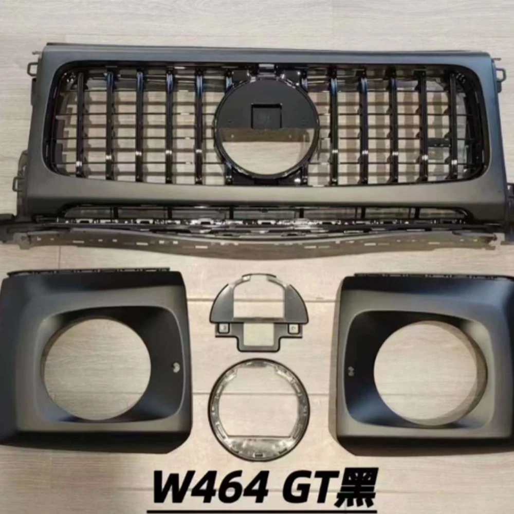 Фото Для Benz G Class W464 G500 G350D G400D 2019-2024y к решетке G63 Материал ABS GTR Стиль Racing Grills Для G wagon №2