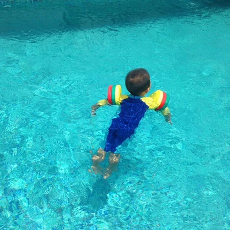 

1PC Safety High Buoyancy Soft Baby Swimming Pool Swimming Armbands Learning Swimming Ring Eva Arm Floating Material
