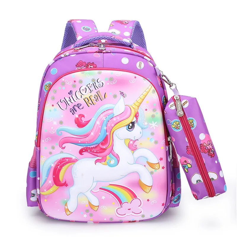 Cute Unicorn Children Large Backpack 2022 New Dinosaur Cartoon Boys Girls Bags In Kindergarten Baby School Pen Bag Sac Licorne